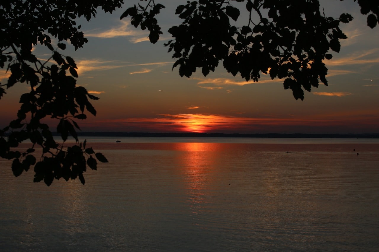 Chiemsee Sonnenuntergang